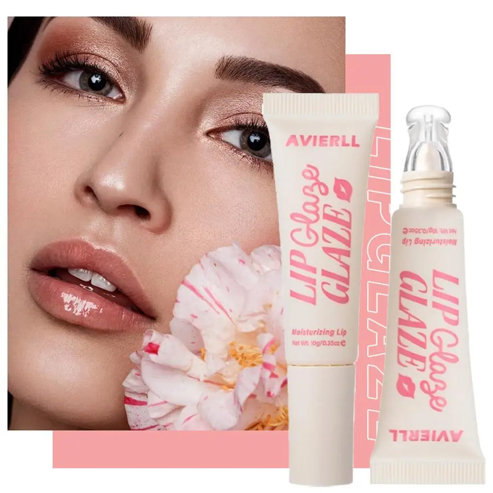 ﻿ Moisturizing Fruit Lip Oil Transparent Fullness Lips Soft Tube Makeup Jelly Oil Clear Lip Gloss Hydrating Lip Glaze