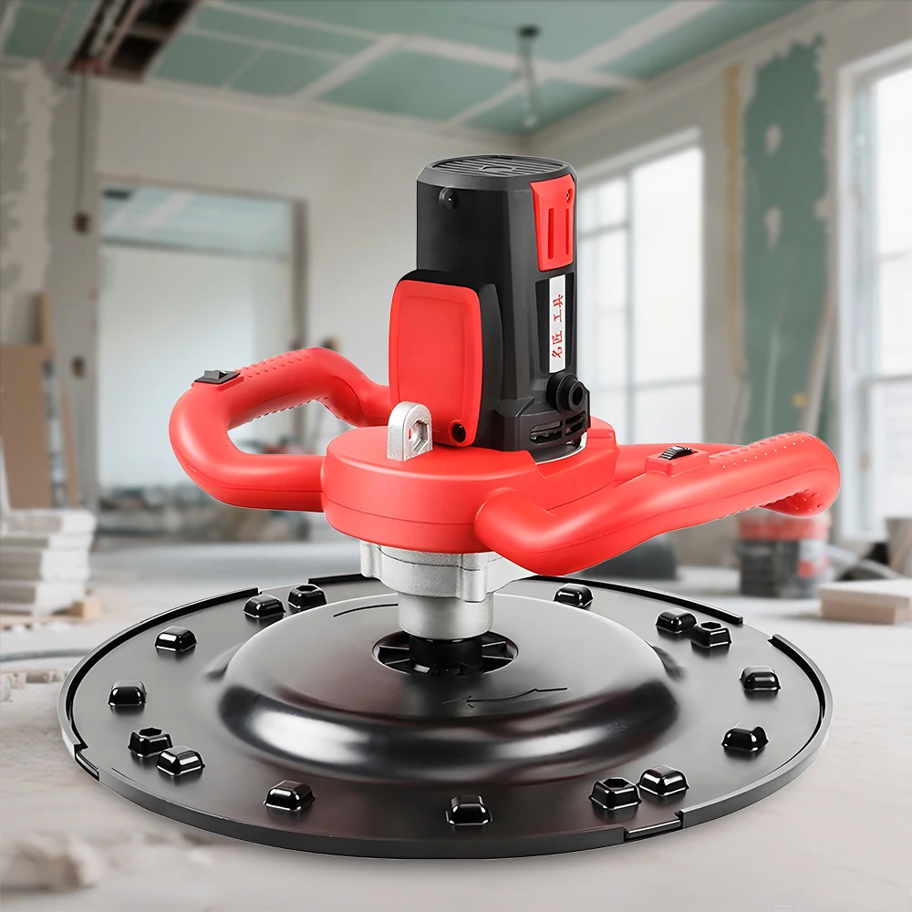Portable Electric Wall Plastering Machine 220V Handheld Cement Mortar Plaster Trowel Variable Speed Wall Grinding Polisher