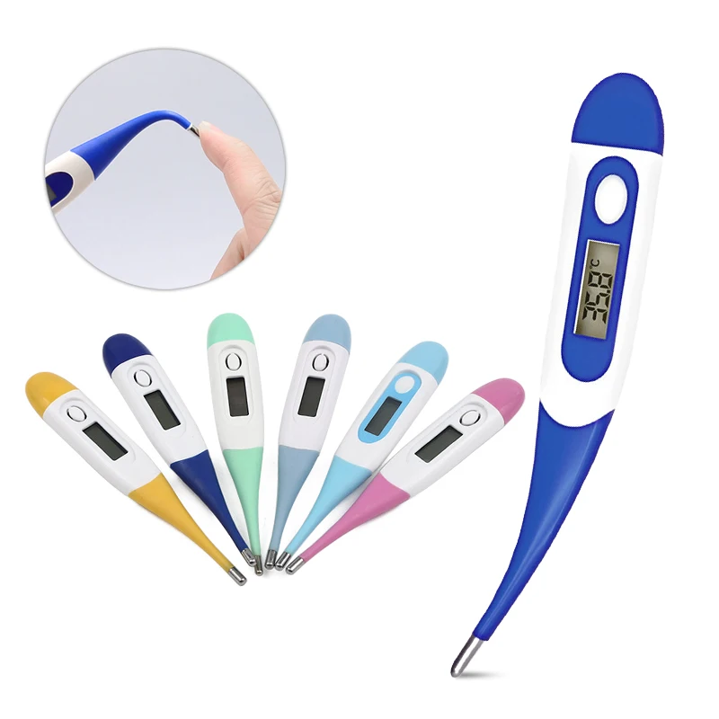 Soft Flexible Tip Probe Baby Child Pet Electronic Digital Body Oral Celsius Thermometer for Fever Temperature Measurement A3