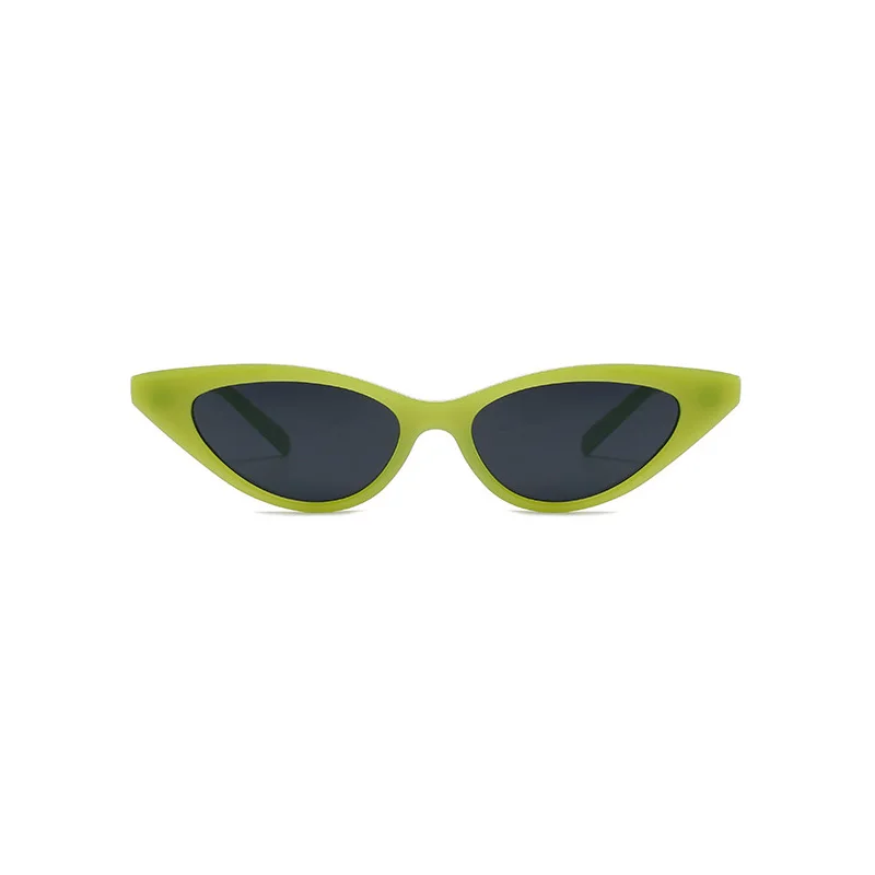 SHONEMES Cat Eye Sunglasses Retro Women Sun Glasses Small Frame Outdoor UV400 Eyewear Green Black White for Female