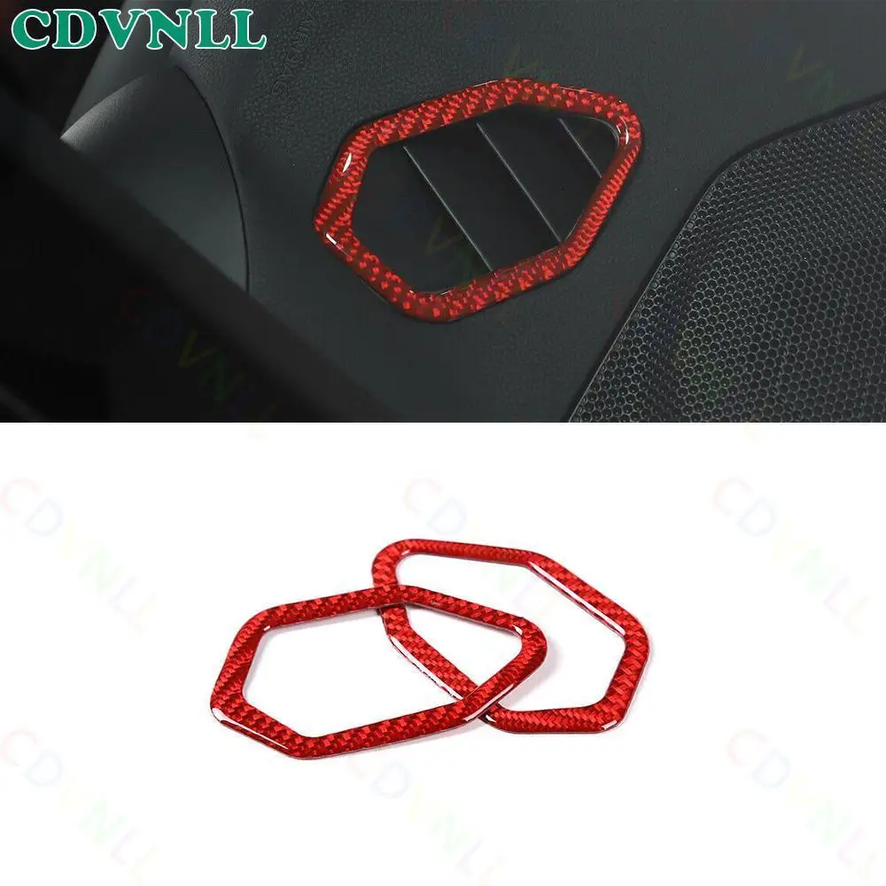 

For Subaru BRZ GR86 2022-2024 Red Carbon Fiber Dashboard Side Outlet Vent Trim