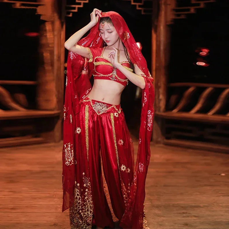 

Belly Dance Genie Jasmine Arabian Belly Dancer Princess Aladdin Fancy Dress Up Costume 2 Pieces Set 2025 Hot Sale