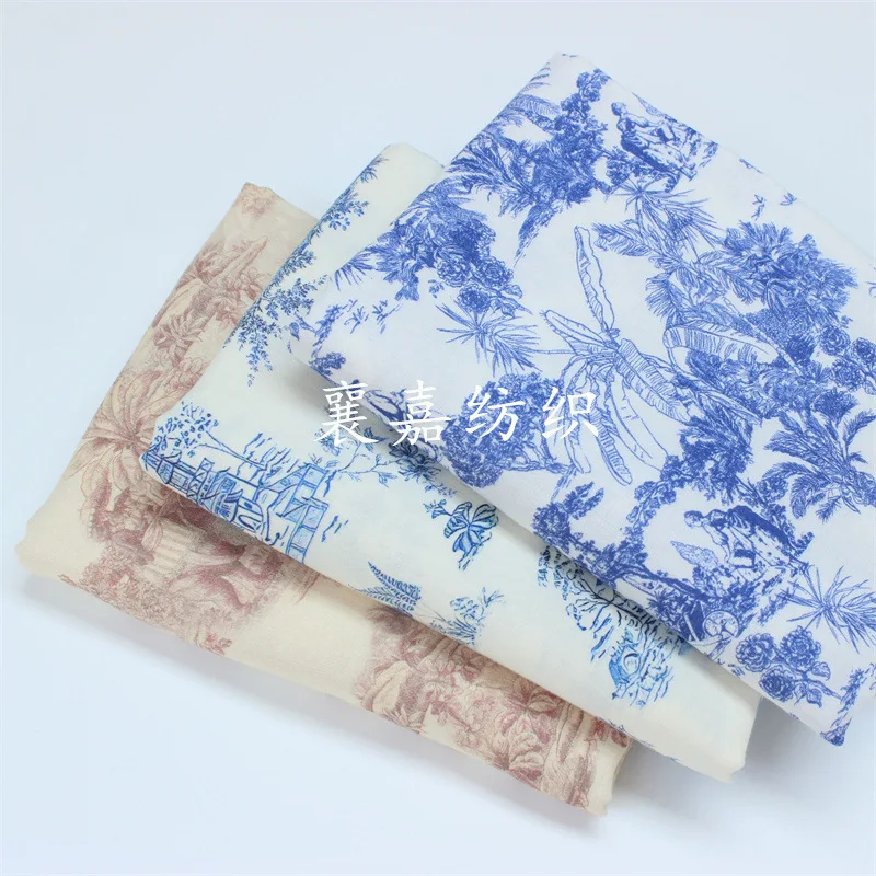 

Combed Cotton, Double Gauze, French Retro Digital Printing, Baby Clothing, Pajamas, Bedding Fabrics