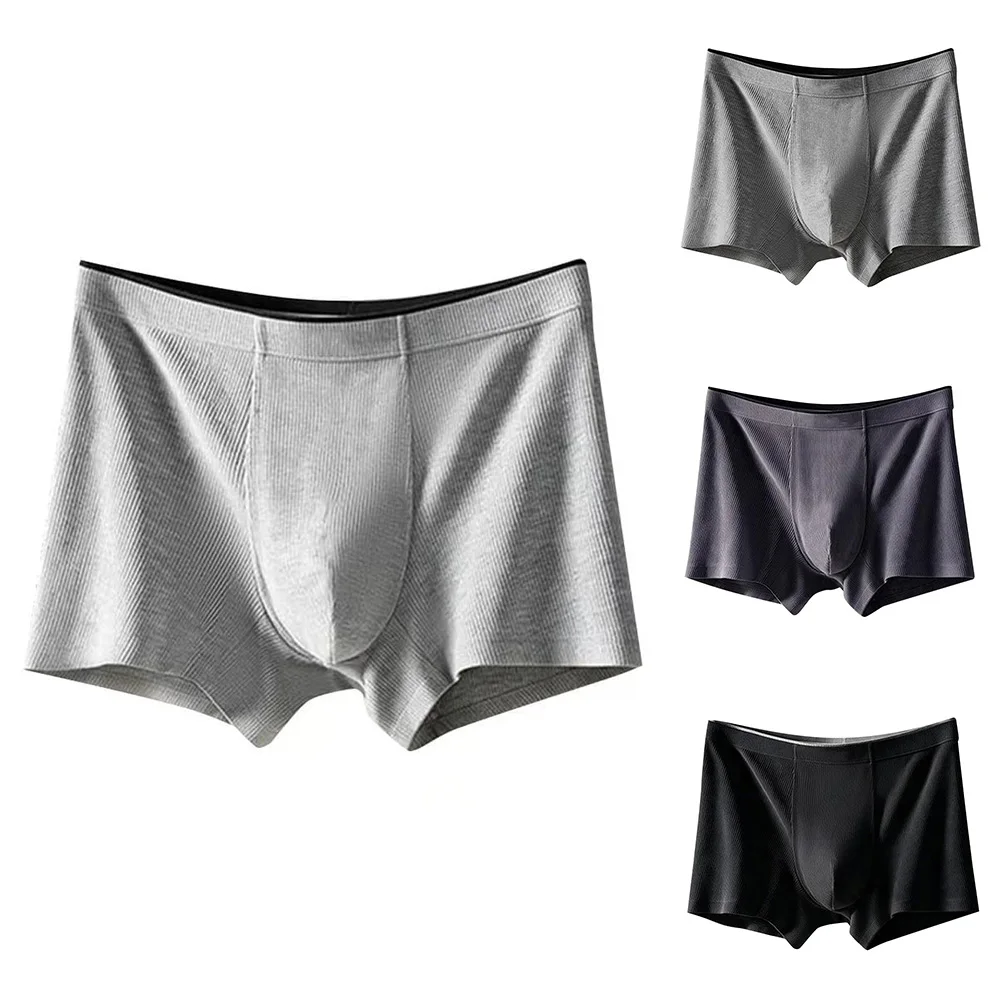 Fashion Middle Waist Man's Underwear Lingerie Boxer Breathable U Pouch Boxers Shorts Sports Simple Panties Trunks