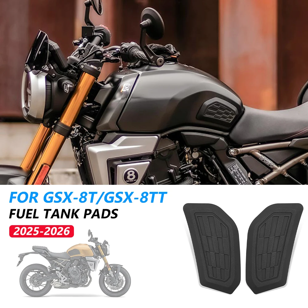 

For GSX 8T GSX 8TT 2026 2025 GSX8T GSX8TT GSX 8T 8TT Motorcycle Cockpit Knee Shield Mat Case Fuel Tank Pad Anti-Slip Traction