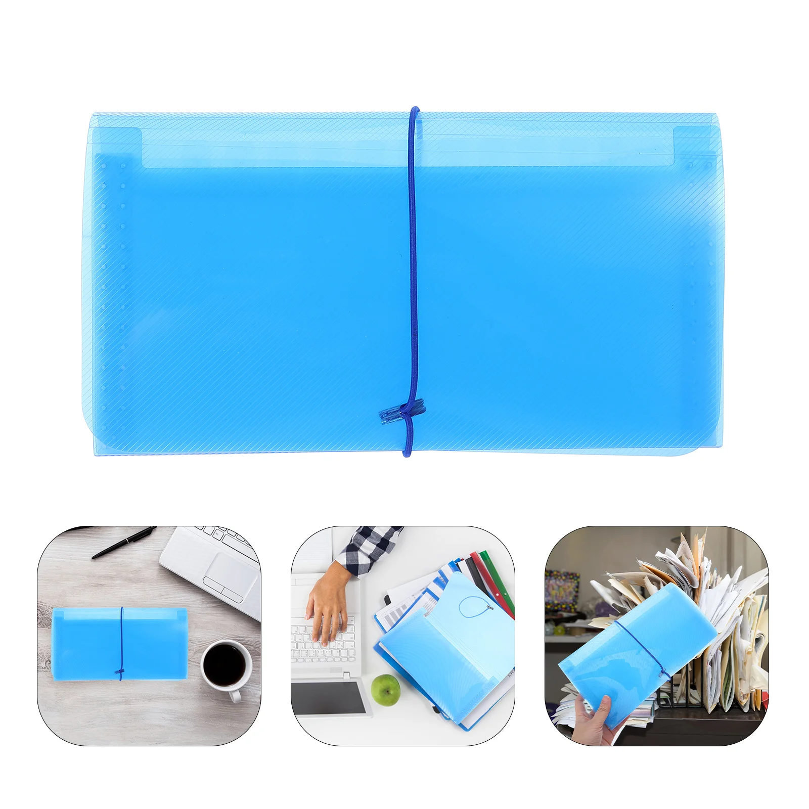 

1pc File Folder Organizer Expandable Document Storage Binder Multi Pocket Accordion Folder For Bills Receipts Papers Office