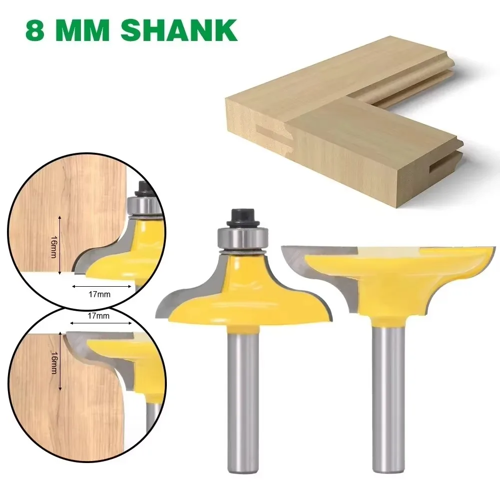 

2 шт./компл., фреза с хвостовиком 8 мм, резьба по дереву, входная дверь для длинных шипов, фреза, шиповый резак для деревообработки, гравер, инструменты