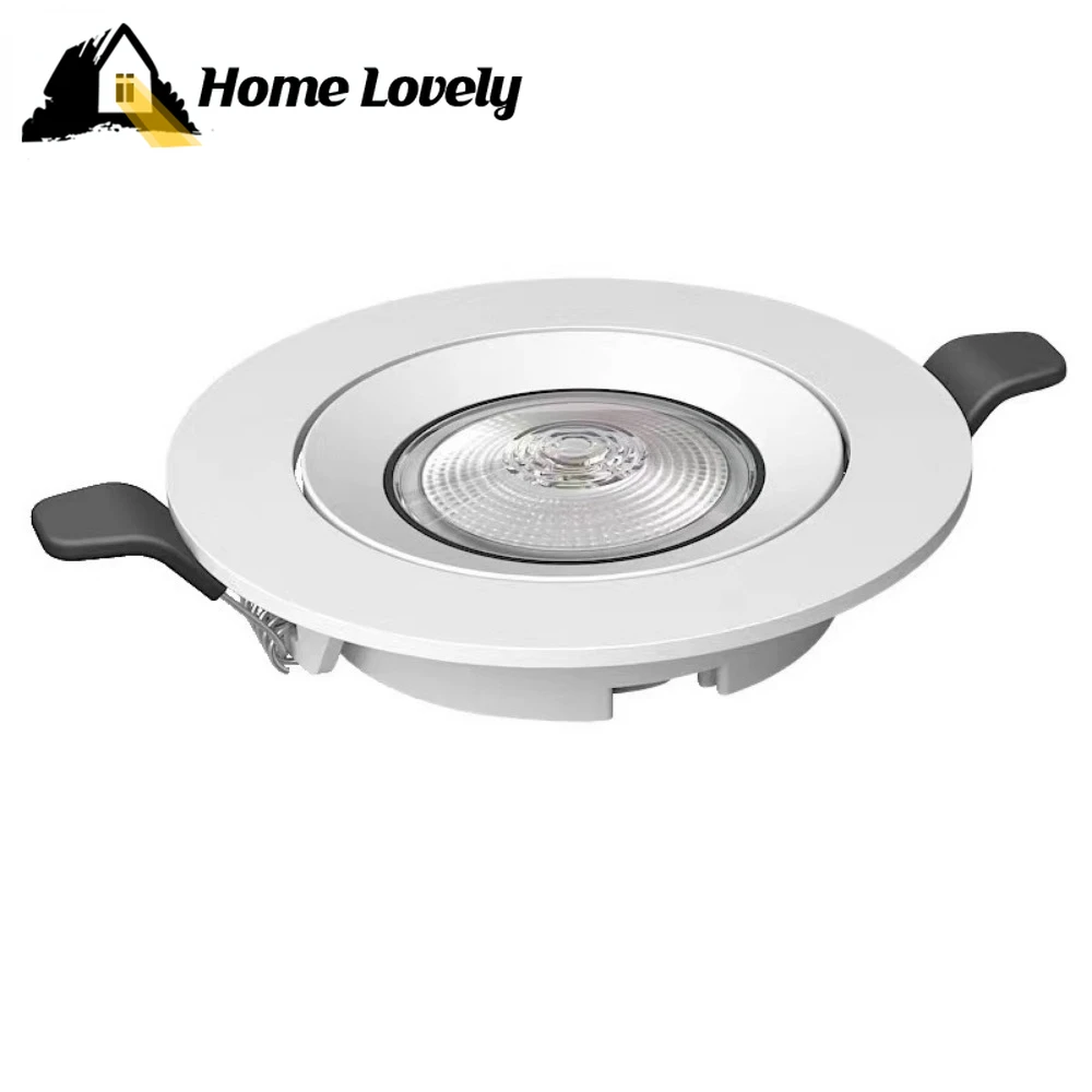 

High Brightness LED Spotlights Black Commercial COB Ceiling Ceiling Track Lights Mounted with Embedded 5W White Downlights