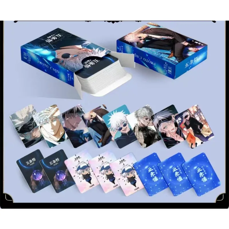 Jujutsu Kaisen Gojo Satoru creative anime peripheral laser photo card character photo collection card hot stamping postcard gift