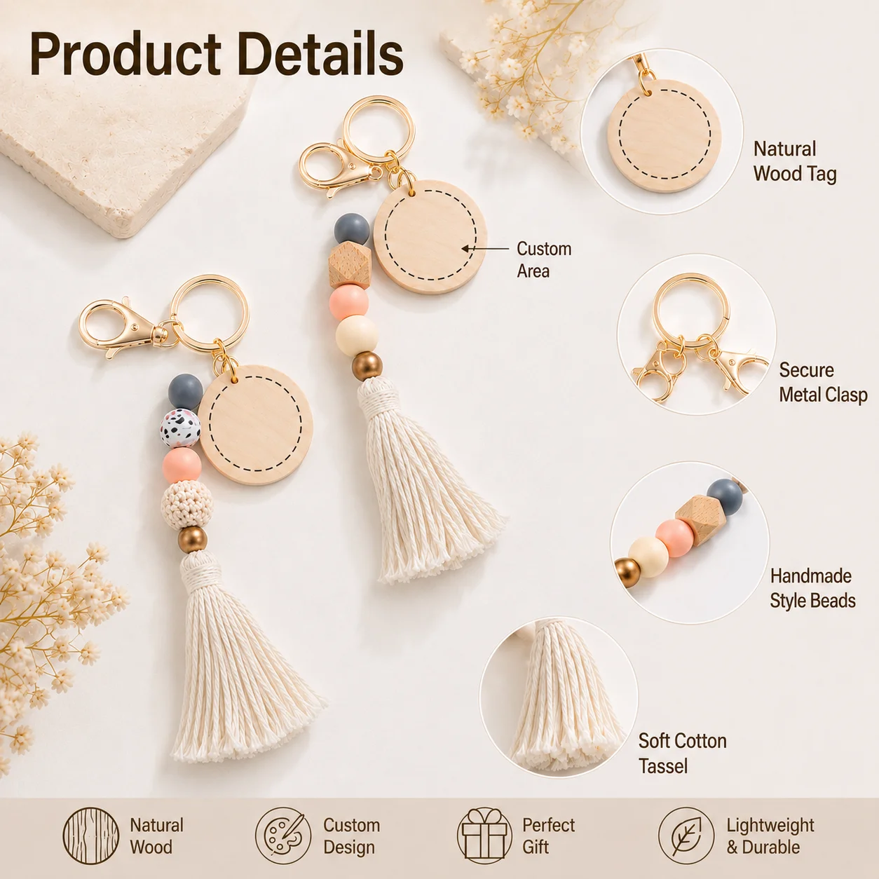 Wood Keychain Custom Engraved - đánh giá và giá Vintage Fashion Tags