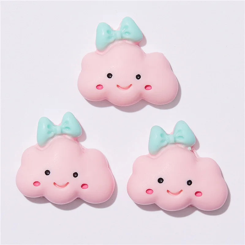 10 stücke Cartoon Regenbogen Stern Wolke Mond Flatback Stein Figur Harz Cabochons Scrapbooking Liefert DIY Schmuck Haarnadel Handwerk – Detail 12