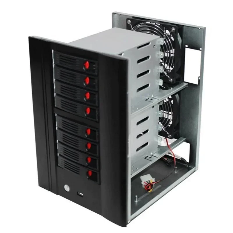 8-bay NASITX motherboard SATA hard disk backplane home storage server Computer Components Cases and Towers