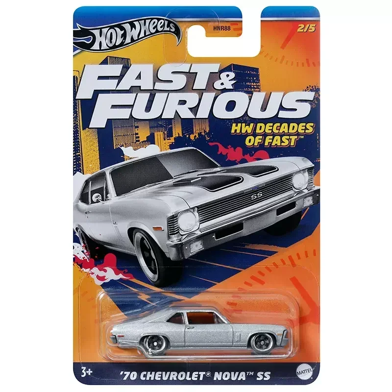 Genuine Hot Wheels HW Decades of Fast Alloy Car Model Toys for Boys 1:64 Fast & Furious Gift Camaro Chevrolet Buick Hummer Sedan