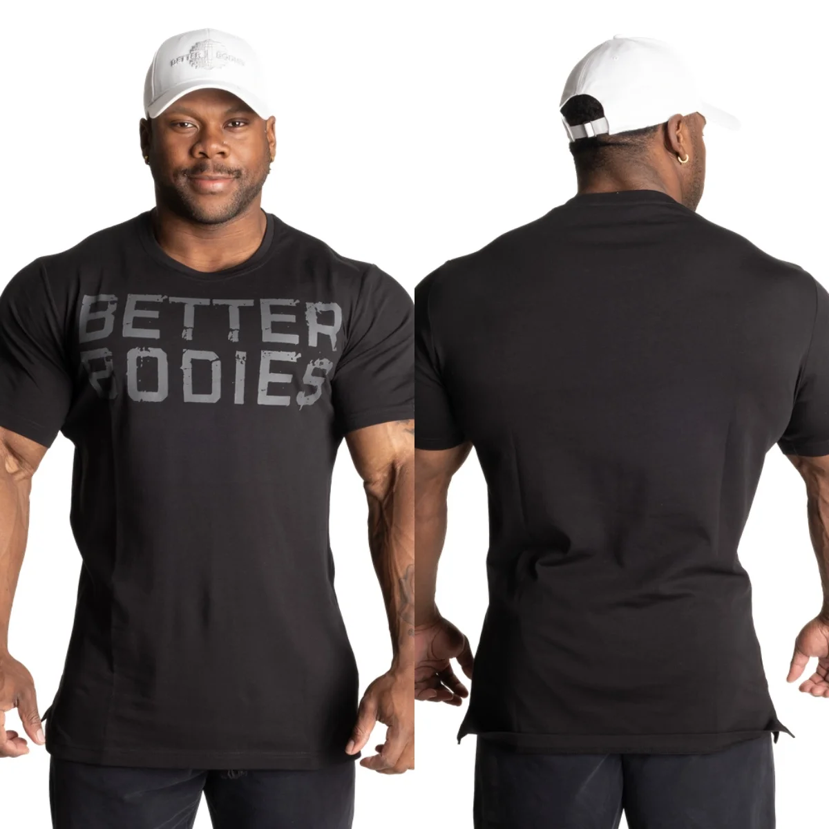 New Better Bodies GYM Graphic Cotton Tee Printing High-end Luxury Unisex Style Both of Men and Women