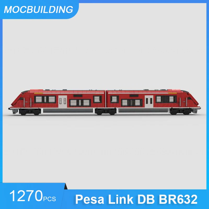 MOC Building Blocks Pesa Link DB BR632 Model DIY Assemble Bricks Train Series Educational Creative Collection Toys Gifts 1270PCS