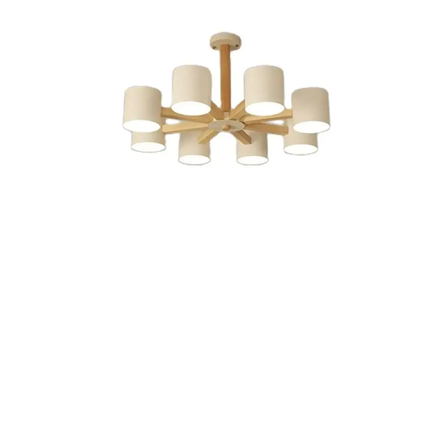 

Nordic wood white chandeliers lights living room main light modern home log japanese lamp bedroom dining room hanging lights