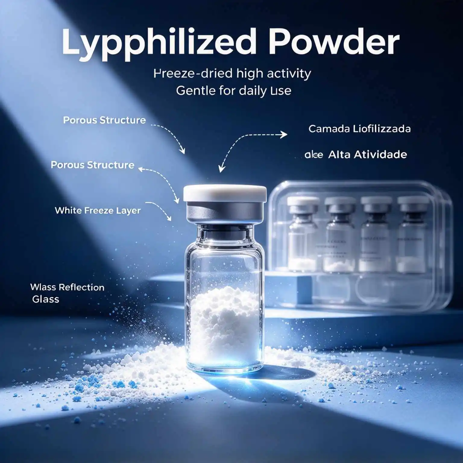 High-Quality  Freeze-Dried Powder, Repairs Skin Damage (Random Cap Colors, Production Date Subject to Actual Goods)