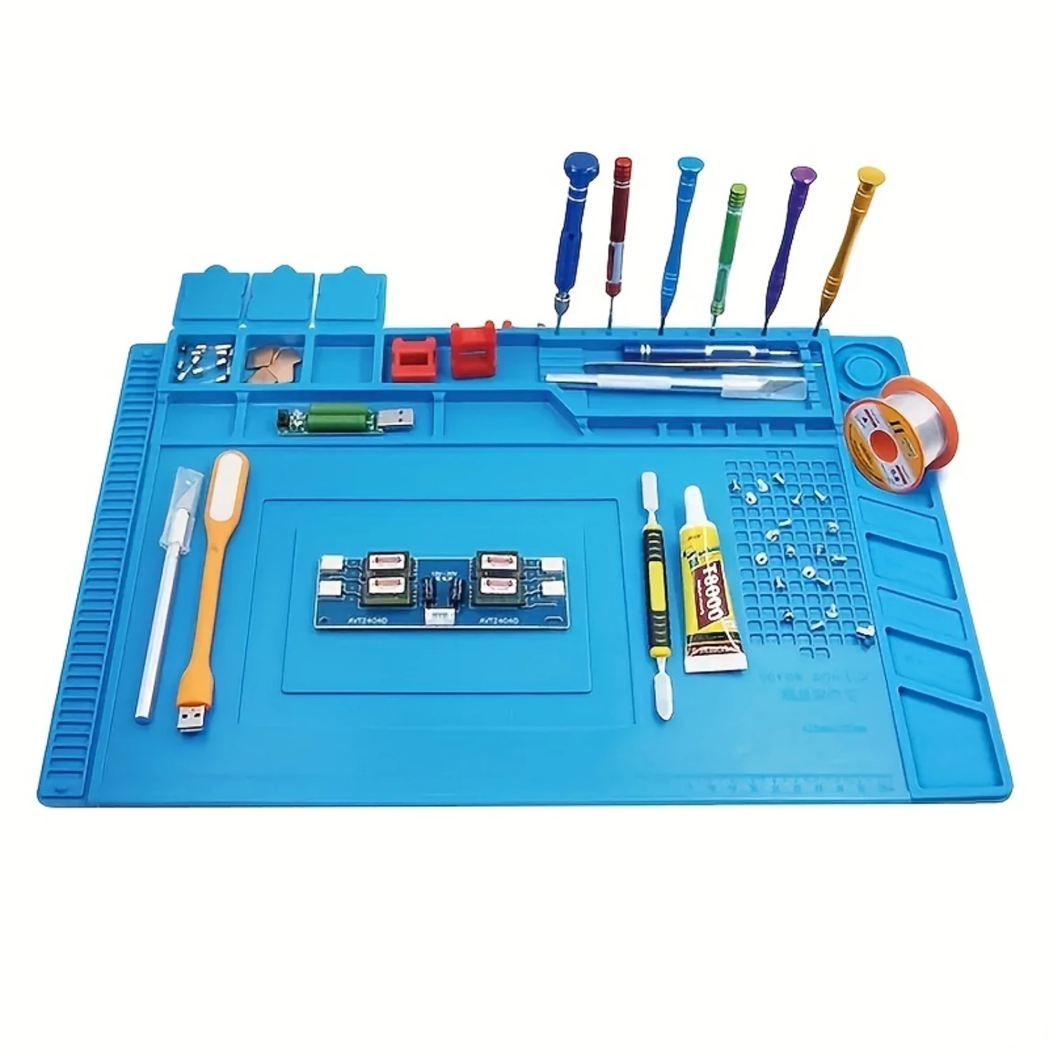 

Mobile Phone Computer Repair Workbench Heat Insulation Pad Table Pad With Screw Bit