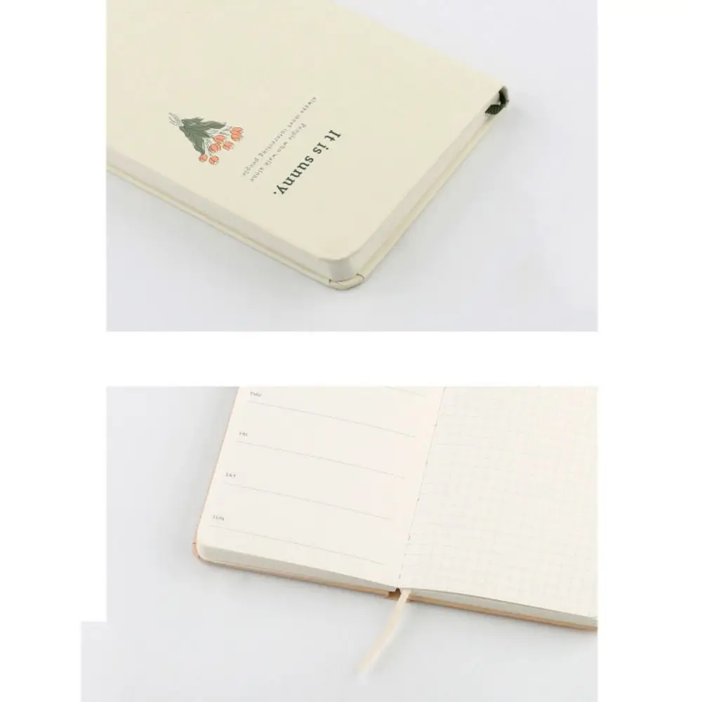 Paisagem Record Weekly Notebook, Notebook Retro Hardfaced, Notepad Journal, Plano semanal, Papelaria