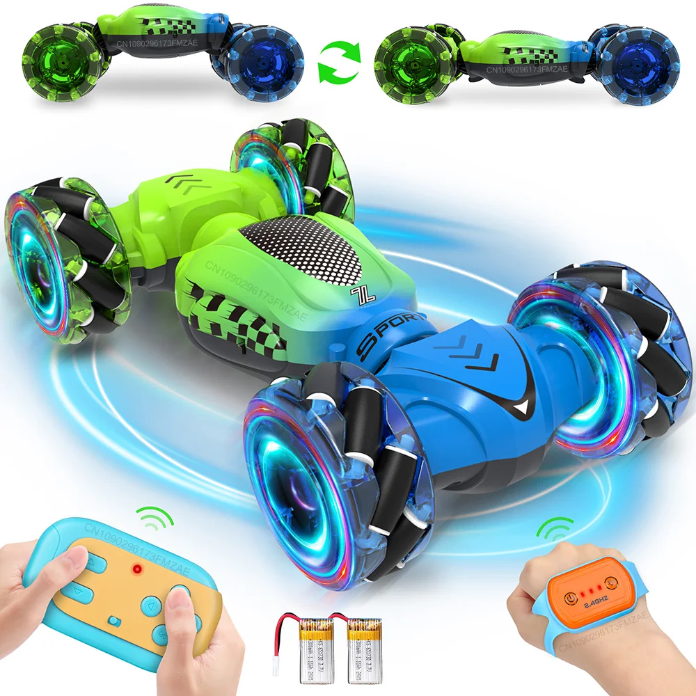 

Remote Control Car Toy for Boys and Girls Gesture Sensing RC Stunt Car 4WD Transform Drift RC Cars with Lights Birthday Gift Kid