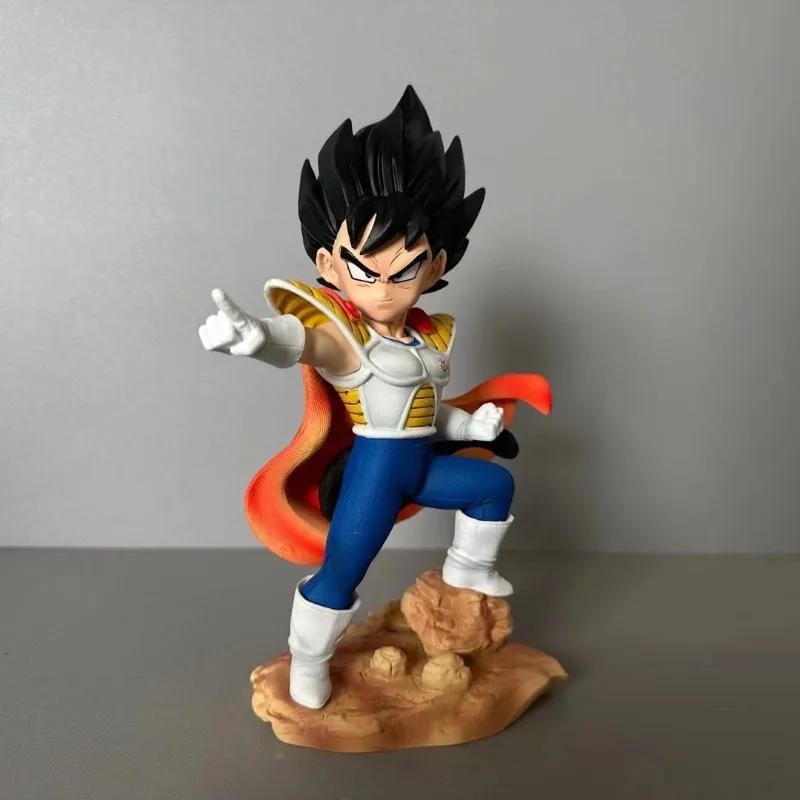 Bandai Anime Dragon Ball Z Kid Vegeta Majin Vegeta Figurka Kolekcjonerska Model Dekoracja na Biurko Zabawki dla Dzieci Prezenty 22CM