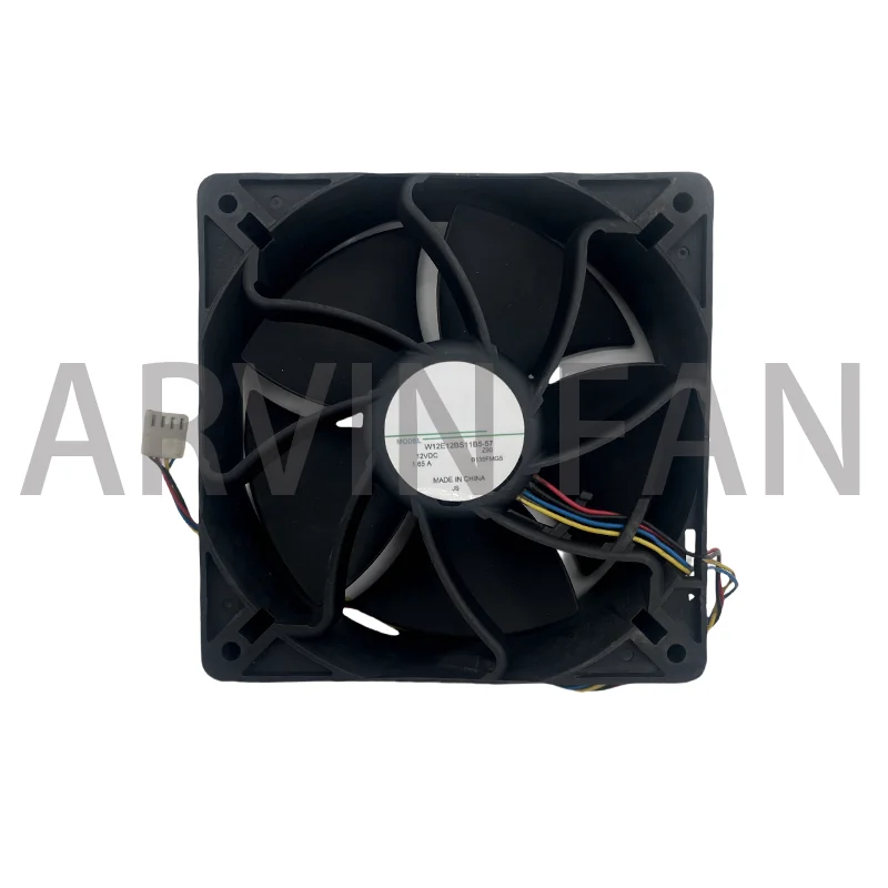 W12E12BS11B5-57 07 6000RPM 120 มม.12 ซม.PWM ความเร็วสูง CFM พัดลมระบายความร้อนคอมพิวเตอร์ 120X120X38 12V 1.65A 4 สาย 4-Pin Dual Ball Bearing