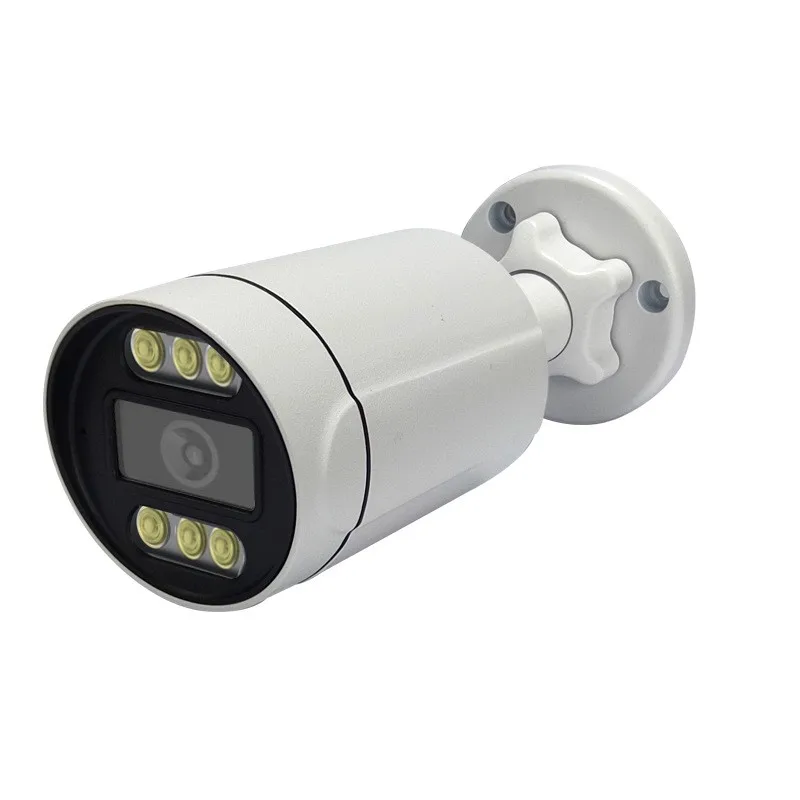 

Уличная водонепроницаемая цветная камера видеонаблюдения Bullet CCTV с теплым светом, AHD, ночным видением и аудио
