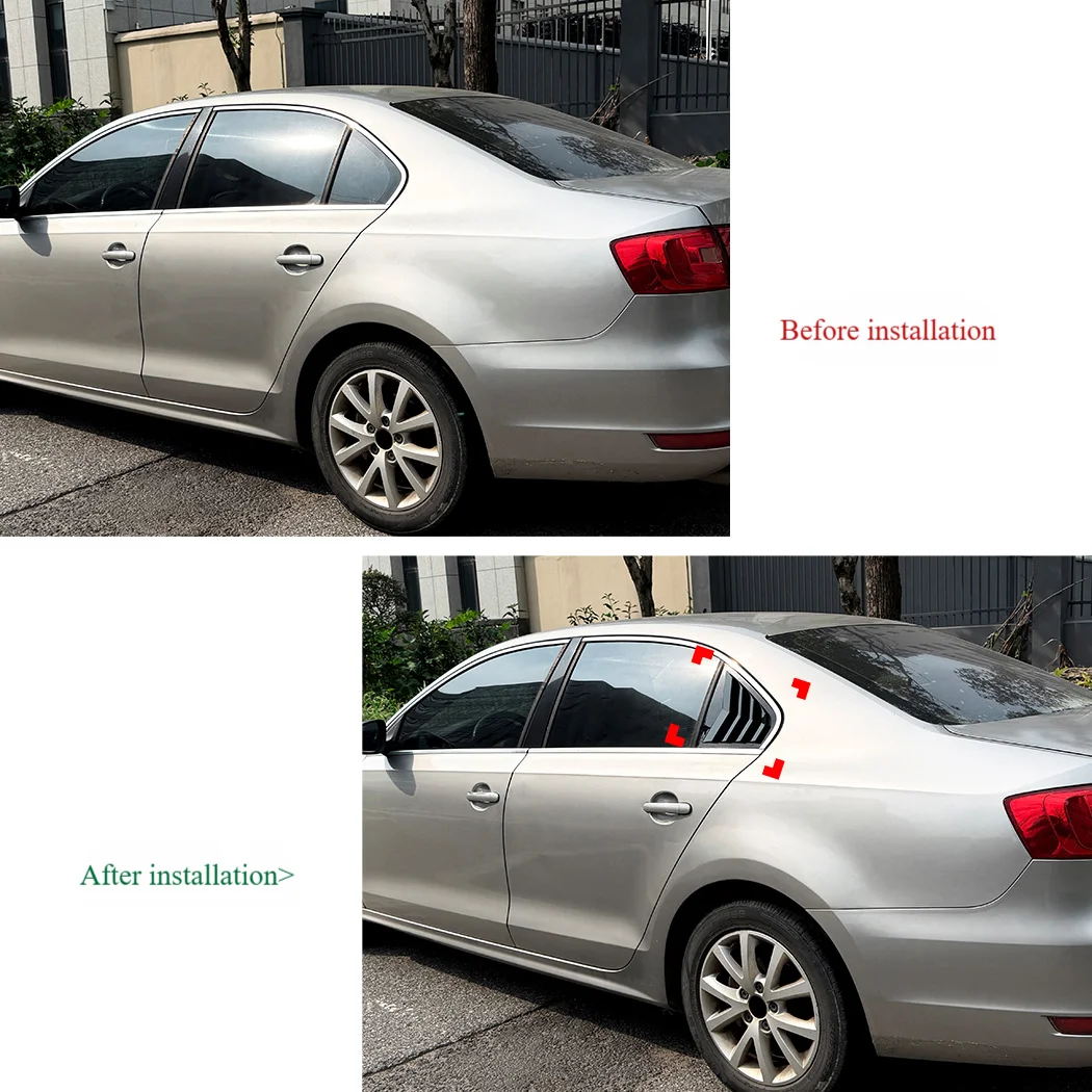 FOR Volkswagen Jetta MK6 2011-2018 Triangular window, blinds, car body sticker, modification accessories