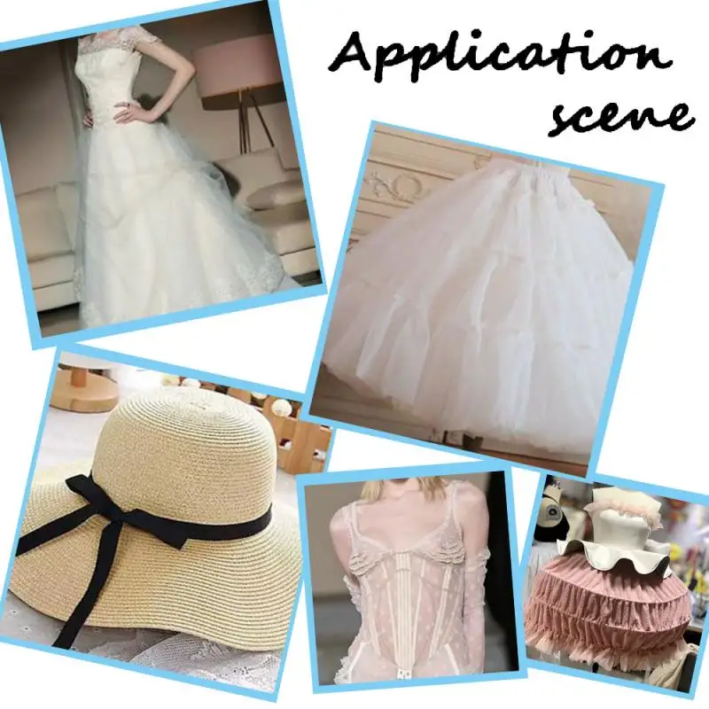 50 Yards/roll Polyester Fish Boning Corset For Bras Diy Wedding Dress Making Sewing Accessories Crinoline for Sewing view 3