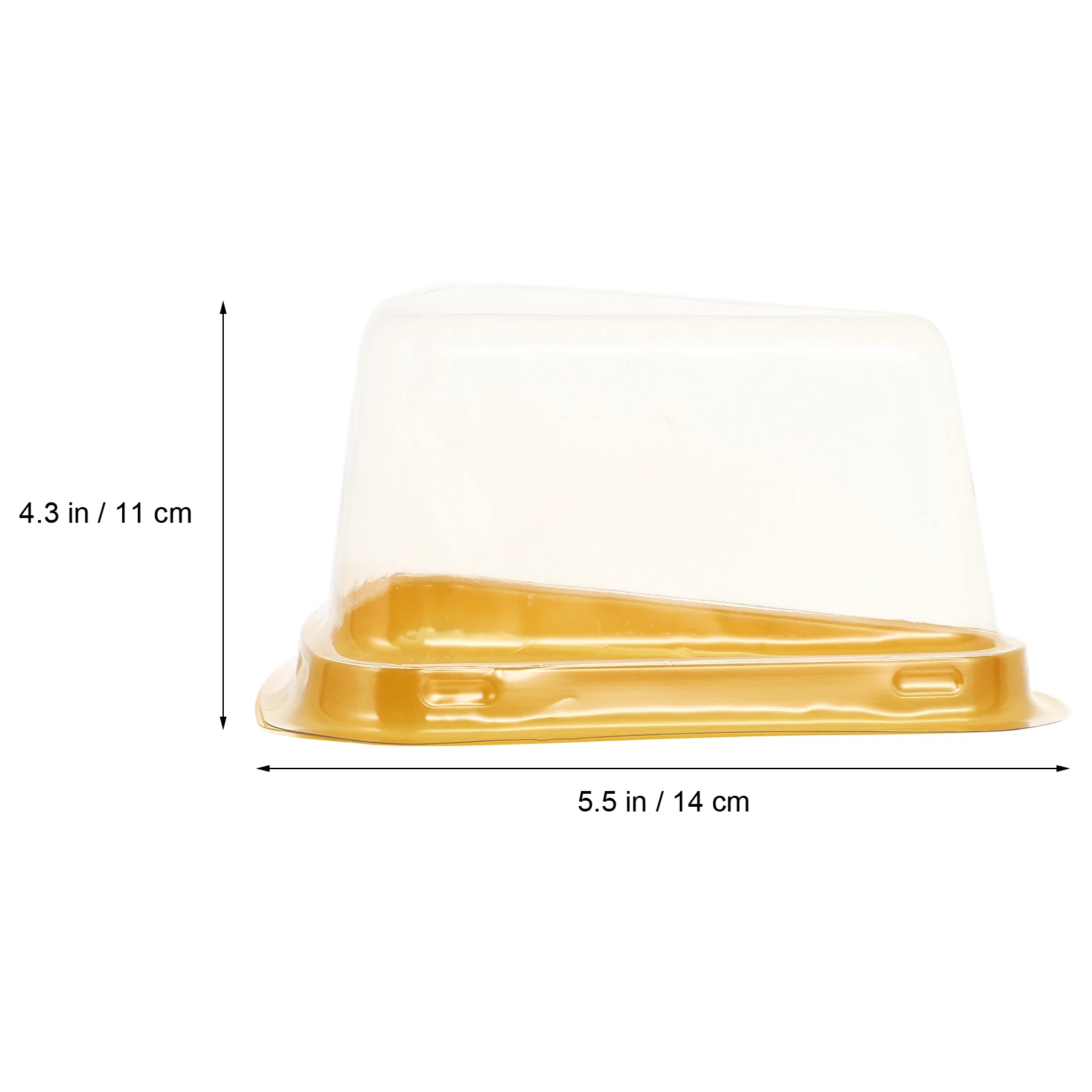 

100 Pcs Cake Box Food Grade Packaging Triangle Container Dessert Party Treat Boxes The Pet Single Cupcake Containers Beautiful