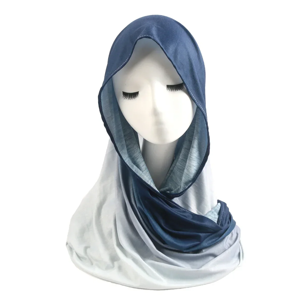 Newest Gradient Modal Jersey Hijab Scarf Muslim Woman Hijab Shawls Lady Casual Long Wraps Female Turban Islam Headband 185*70cm