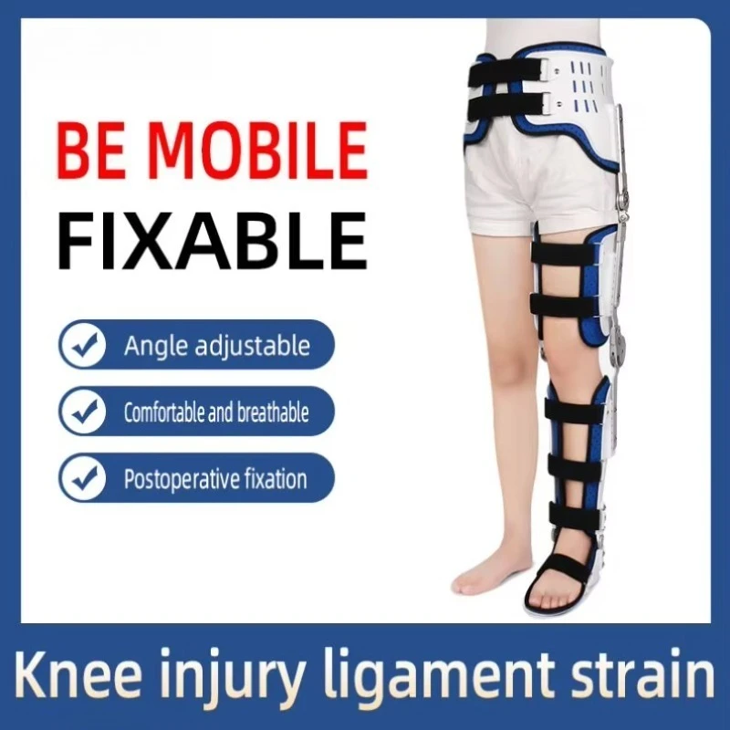 Lower Limb Orthosis Thigh Fracture Support Postoperative        Knee Ankle Foot Brace Rehabilitation Device