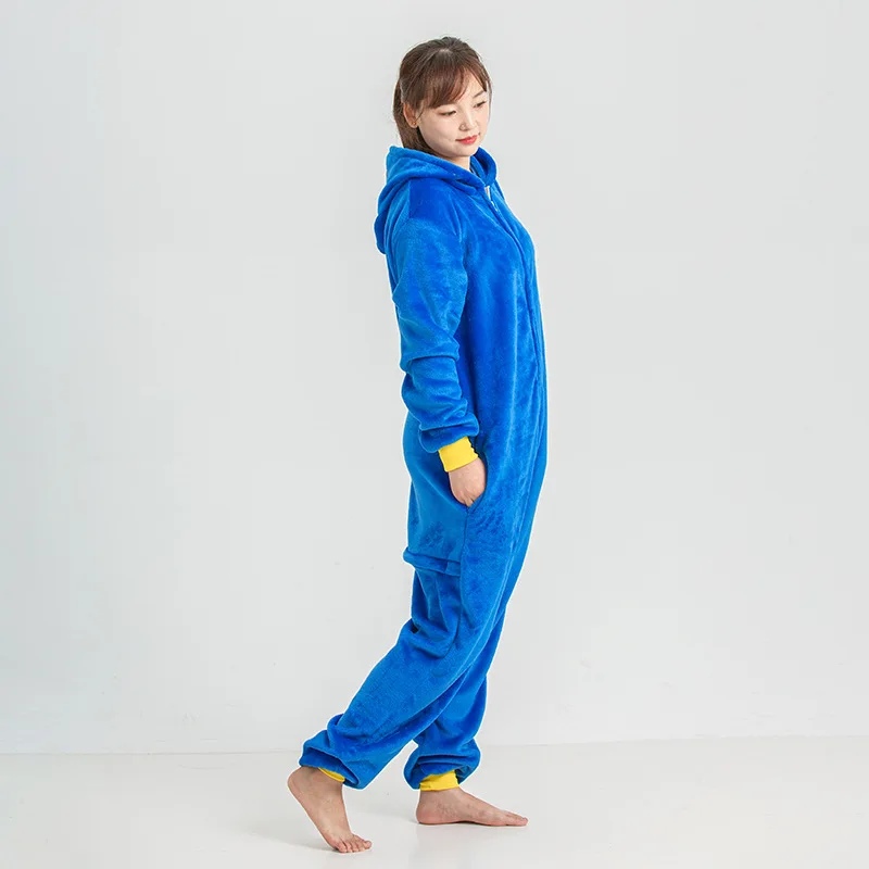 Traje de monstro Onesie para adultos, pijama de uma peça, cosplay animal para mulheres, homens, pijamas de Natal, macacões anime