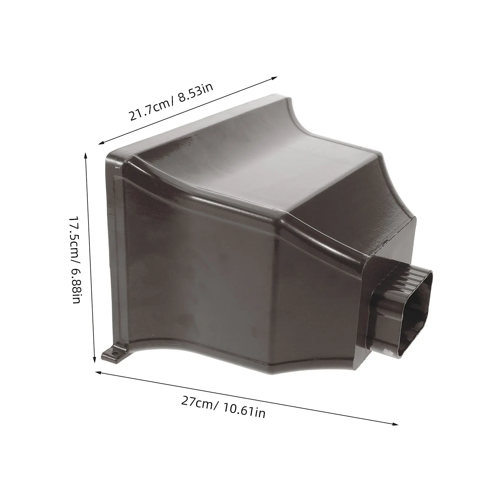Stylish Modern Aluminum Rainwater Diverter Gutter Downspout Adapter Rain Gutter Extension Downspout Drainage Adapter Roof Water