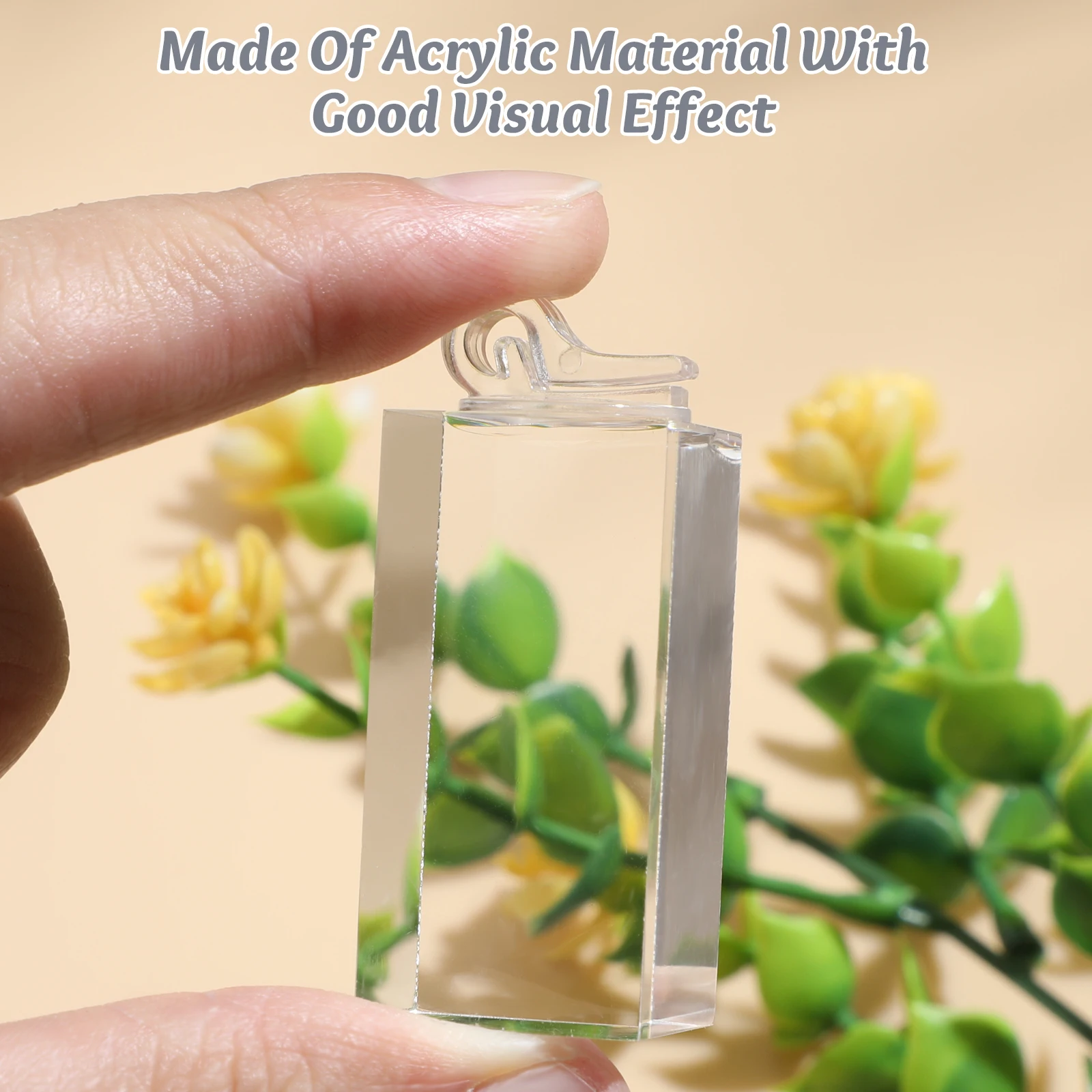 

7pcs Display Stand Acrylic Jewelry Showcase Acrylic Ring Display Stand Cube Earrings Holder Clear Hard Fits All Sizes Easy to