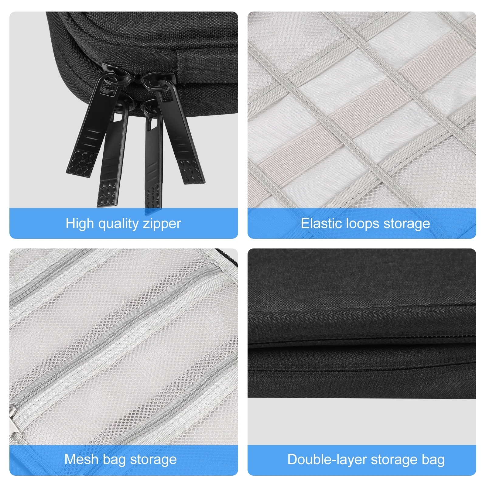 HAWEEL Watch Band Organizer Box Earphones / U Disk / Digital Cable Storage Case