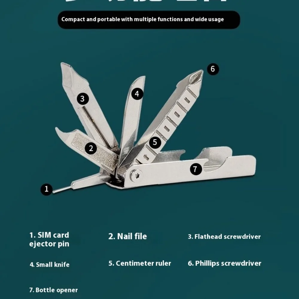 Aiguille de ramassage de carte de téléphone Portable, porte-clés multifonction, Mini aiguille de traction de carte de téléphone Portable, outils utiles portables avancés