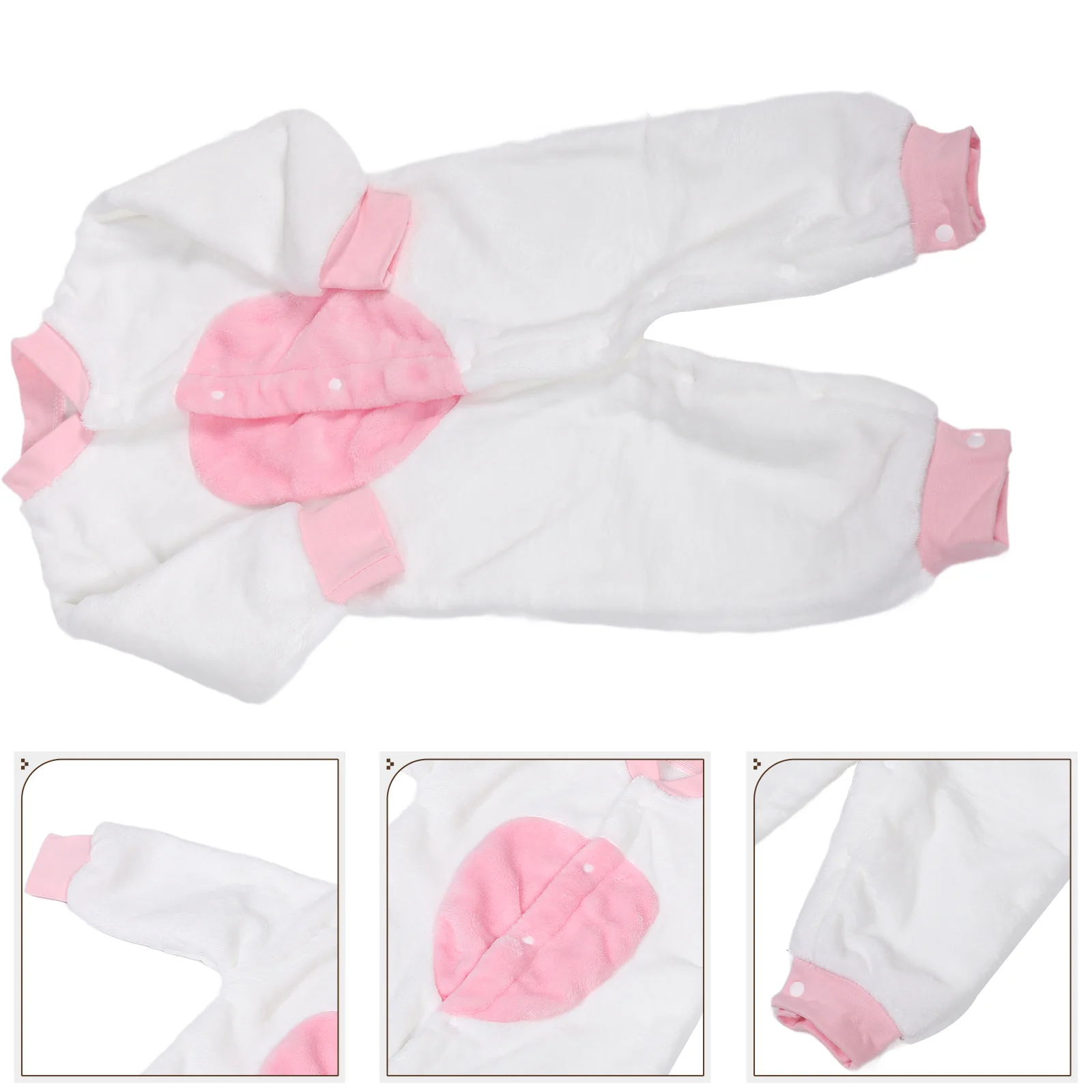 

Unisex Baby Snowsuit Newborn Bear Jumpsuit Toddler Fleece Hooded Romper Winter Warmth Animal Costume Girls Boys Cow Halloween