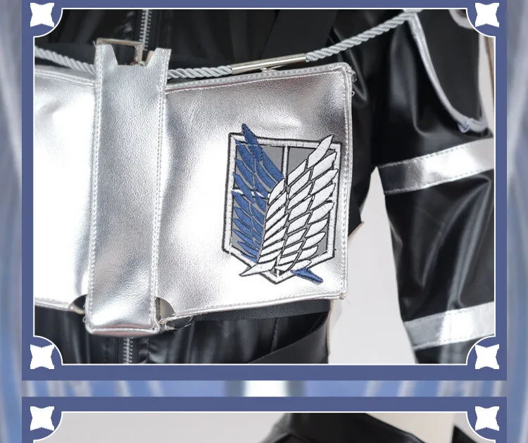 Fulujiacos Cosplay Costume Eren Jager Leather Outfit