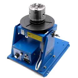 110V / 220V BY-10 10KG Mini Welding Turntable Rotator With K11-80 80mm 3 jaws Lathe Chuck Welding Positioner