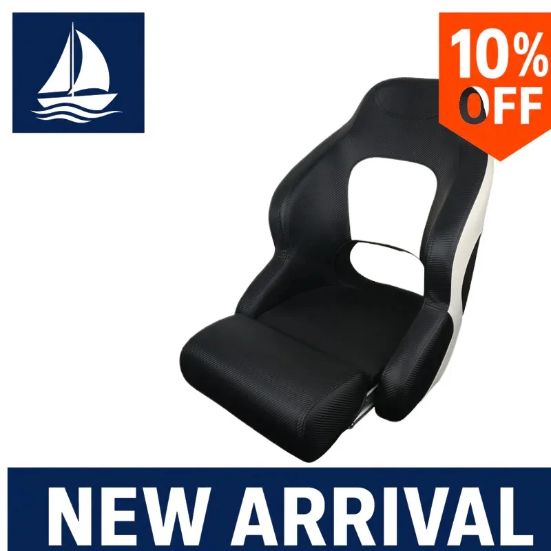Folding Boat Seat Aluminum Alloy Marine Fishing Seat Adjustable Speedboat Yacht Assault Boat Driver Seat Heavy Duty Kayak Pad