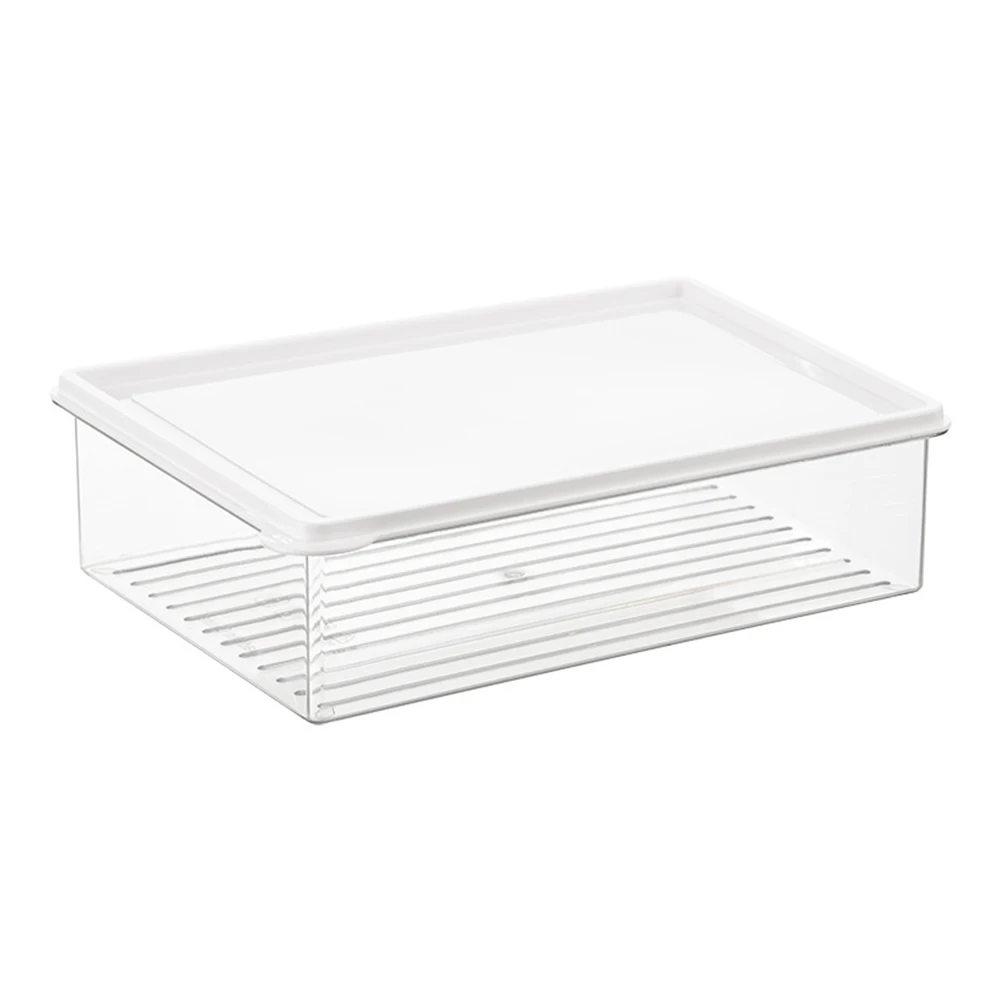 

Drawer Storage Box Plastic Storage Box 1100ML Capacity Contamination-Free Food Storage Easy Access Storage Box Egg Storage Box