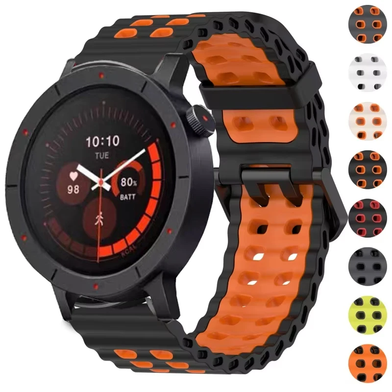 22 mm Silikonarmband für Garmin Forerunner 970 570 255 265 745 965 Marine Band für Garmin Vivoactive 4/Venu 2/Active Zubehör