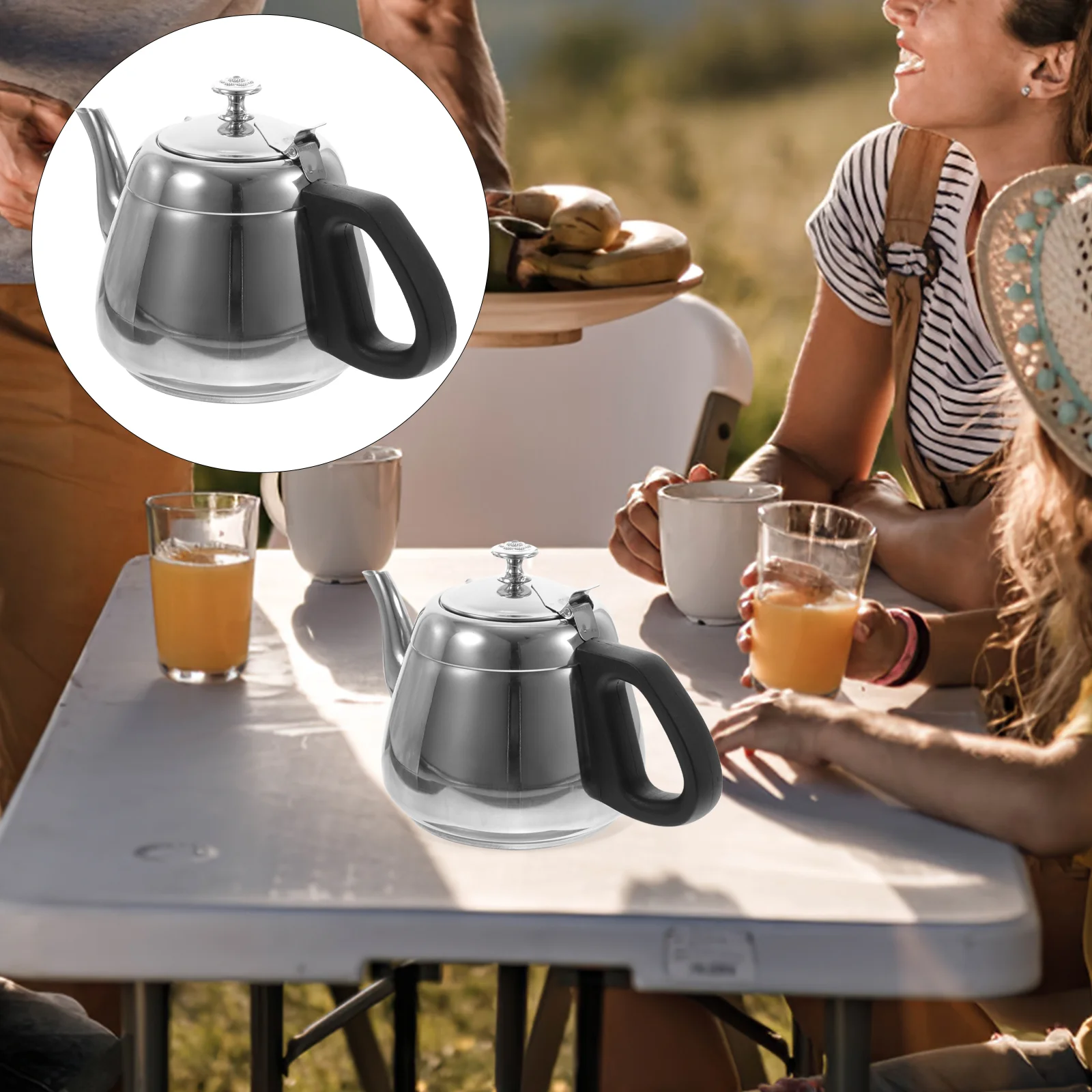 

Teapots Kettle Container Stainless Water -resistant Large Steel Kettles