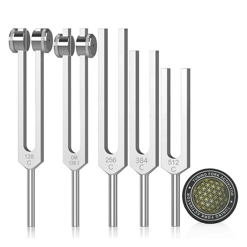 

Healing Tuning Forks Set Aluminum Sound Therapy Tuning Fork Resonance Diapasons Forks Portable Musical Instrument Percussion