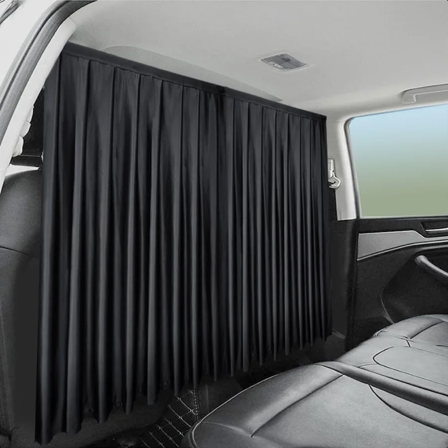

Автомобильный разделитель Rearseat, затемняющие шторы для защиты конфиденциальности, автомобильный разделитель пространства, универсальный для макс. 49 дюймов, интерьер Wi