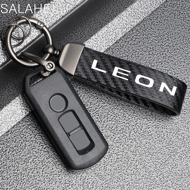 

Carbon Fibre Leather Car Keychain Keyring Pendant Business Gifts For Seat Leon mk3 mk2 5f mk1 fr 1p 2 TARRAC Jewelry Accessories