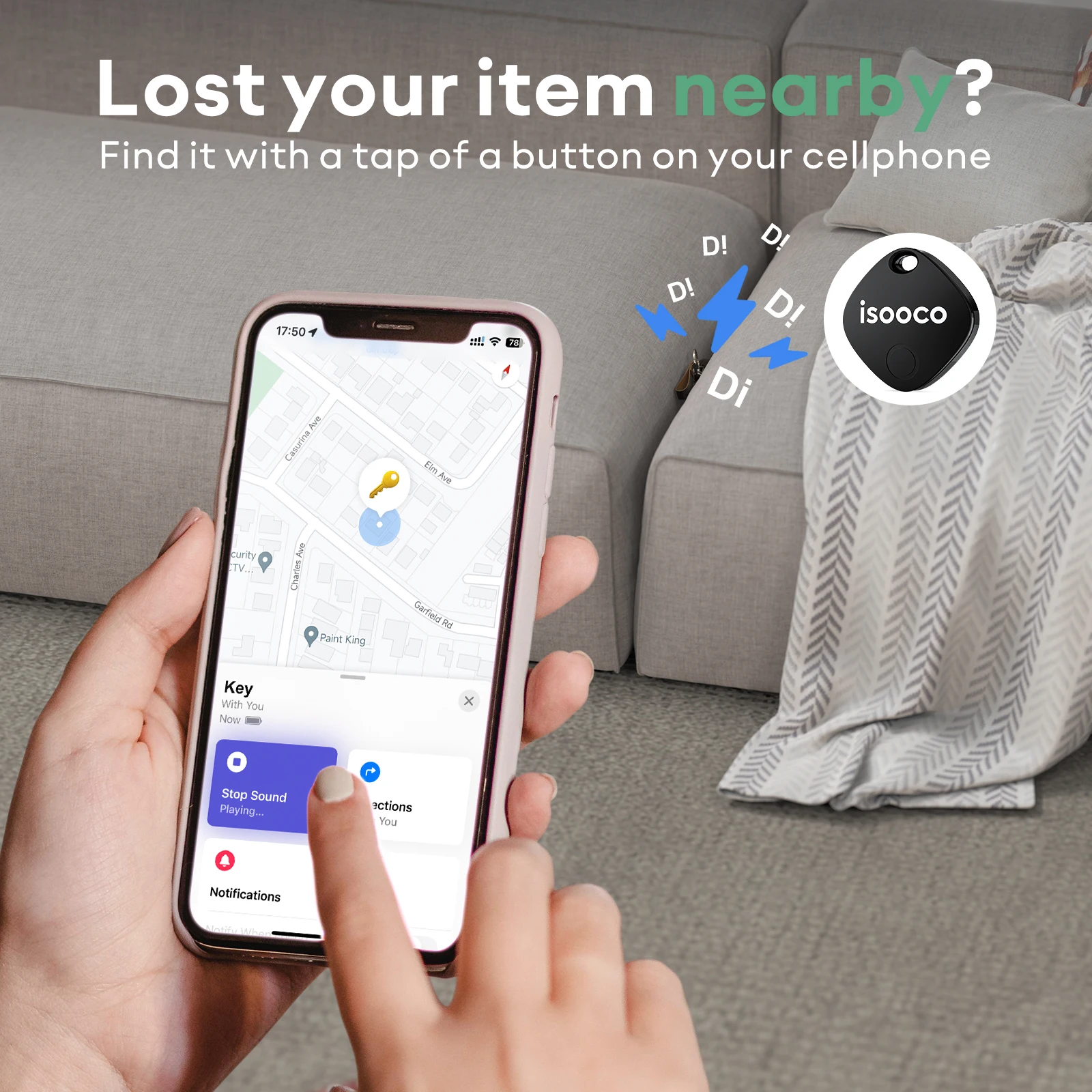 Mini GPS Tracker Smart Tag Compatible with iOS Find My APP Global Locator Anti-lost Finder for Car Pet Keys Wallet Suitcase iTag