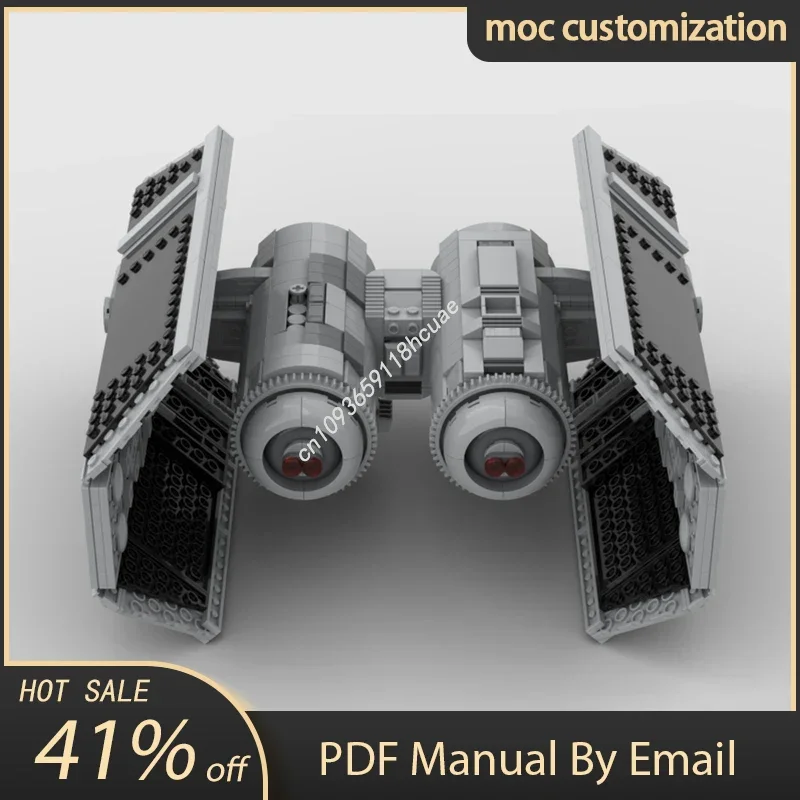 

1250pcs Moc Star Battle TIE Bomber Starfighter Model Building Blocks Bricks Diy Creative Assembly Educational Toy Kid Gift