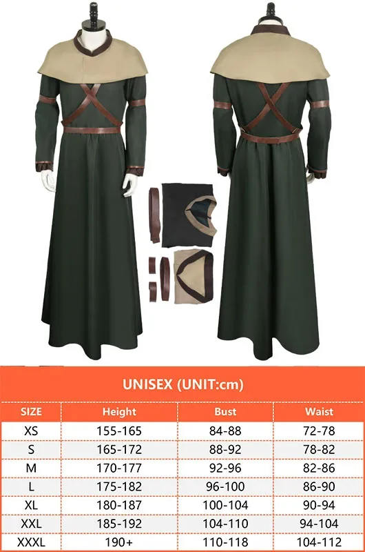 Dragon Cos Dogma Mage Cosplay Fantasia Role Playing Game Costume Cloak Cape Outfits For Adult Women Men Halloween Carnival Suit